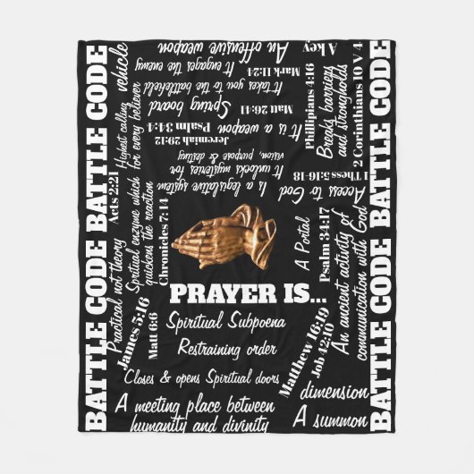 ATTLE CODE PRAYER BLANKET 2 FLEECEDECKE (Vorderseite)