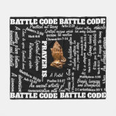 ATTLE CODE PRAYER BLANKET 2 FLEECEDECKE (Vorderseite (Horizontal))