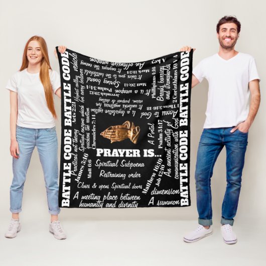 ATTLE CODE (PRAYER BLANKET) FLEECEDECKE (Beispiel)
