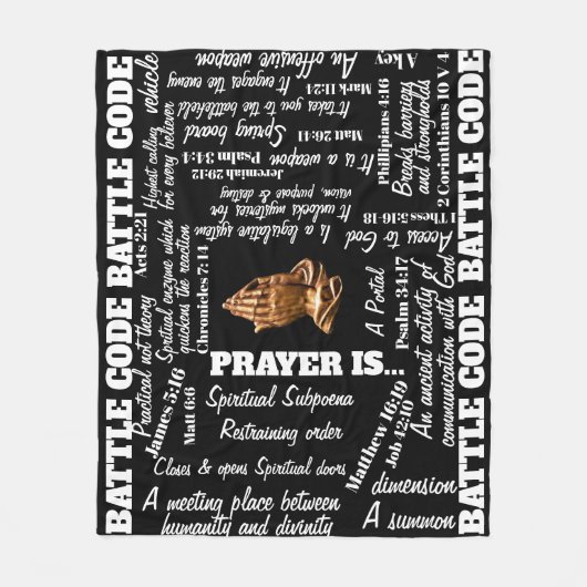 ATTLE CODE (PRAYER BLANKET) FLEECEDECKE (Vorderseite)