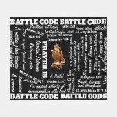ATTLE CODE (PRAYER BLANKET) FLEECEDECKE (Vorderseite (Horizontal))