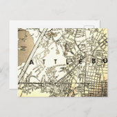 Attleboro, MA Vintage Karte (Vorne/Hinten)