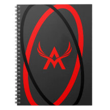 Attoni Dark Gray Red and Black Ellipticals Logo