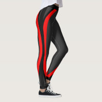 Attoni Dark Gray Red und Black Side Strip Sports