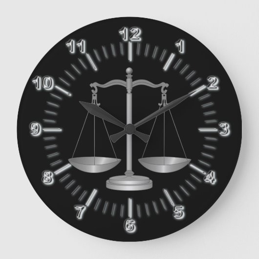 Attorney at law große wanduhr (Vorderseite)