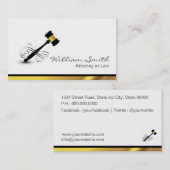 Attorney at Law/Lawyer Visitenkarte (Vorne/Hinten)