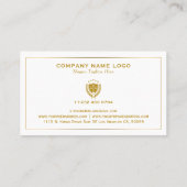Attorney At Law-Simple Custom Logo Visitenkarte (Rückseite)