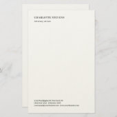 Attorney at Law Trendy Minimalist Elegant Simple Briefpapier (Vorne/Hinten)