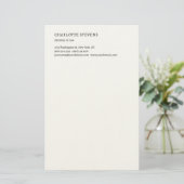 Attorney at Law Trendy Minimalist Elegant Simple Briefpapier (Stehend Vorderseite)