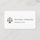 Attorney at Law Visitenkarte (Vorderseite)