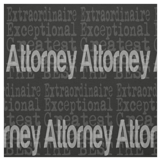Attorney Außerordentliche Stoff (Muster)