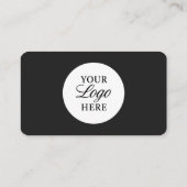 Attorney Black Logo QR Code Professional Visitenkarte (Rückseite)