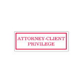 Attorney Client Privilege Permastempel (Design)