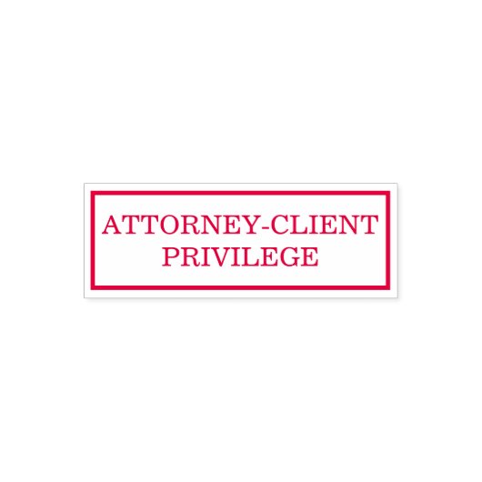 Attorney Client Privilege Permastempel (Design)