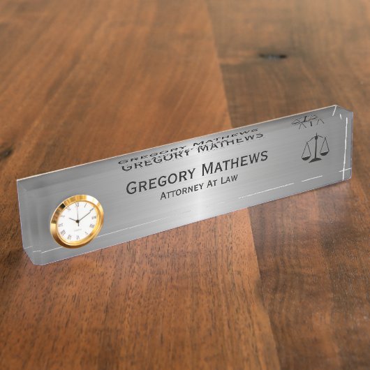 Attorney Executive Desk Name Plates Namensplakette (Seite)