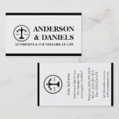 Attorney Lawyer Airplane Airline Aviation Law Firm Visitenkarte (Vorne/Hinten)