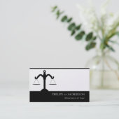 Attorney Lawyer Counselor Law Firm Office Scale Visitenkarte (Stehend Vorderseite)