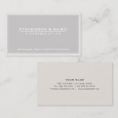 Attorney Light Gray Groon Visitenkarte (Vorne/Hinten)