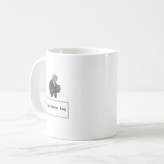 Attorney Turtle Gift Kaffeetasse (Vorderseite Links)