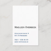 Attorney Visitenkarten Visitenkarte (Rückseite)