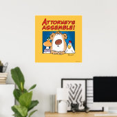 ATTORNEYS ASSEMBLE! Sandra Boynton Poster (Heimbüro)