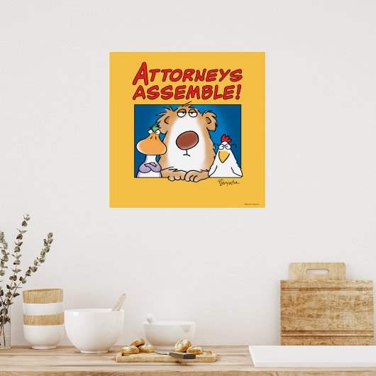 ATTORNEYS ASSEMBLE! Sandra Boynton Poster (Küche)