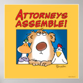 ATTORNEYS ASSEMBLE! Sandra Boynton Poster (Vorne)