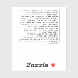 Attract What You Want. Own Your Reality. Aufkleber