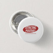 Attracting Positives Good Luck Only Typography Des Button (Vorne & Hinten)