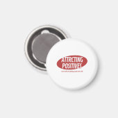 Attracting Positives Good Luck Only Typography Des Magnet (Vorderseite/Rückseite)