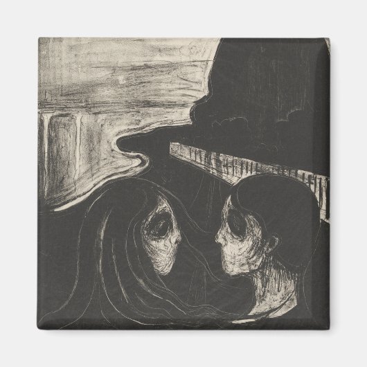 Attraction I (1896) by Edvard Munch Magnet (Vorne)