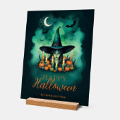 Attractive & Mystical Halloween Witch Conjures Acrylschild (Winkel)