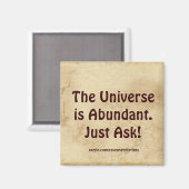 Attraktieren Sie Überfluss Erfolg Motivierend Magn Magnet (Vorderseite/Rückseite)