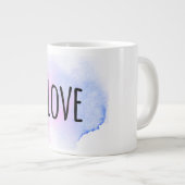 *~* Attraktion Gute LIEBE Emoto Aquarellfärbung IN Jumbo-Tasse (Vorderseite Rechts)