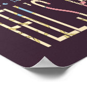 Attraktionen & berühmte Orte von Baltimore, Maryla Poster (Ecke)