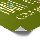 Attraktionen & berühmte Orte von Detroit, Michigan Poster (Ecke)