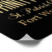 Attraktionen & berühmte Orte von Fort Worth, Texas Poster (Ecke)