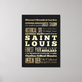 Attraktionen und berühmte Orte von Saint-Louis Leinwanddruck