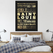 Attraktionen und berühmte Orte von Saint-Louis Leinwanddruck (Insitu (Schlafzimmer))