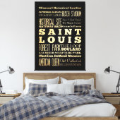Attraktionen und berühmte Orte von Saint-Louis Leinwanddruck (Insitu (Schlafzimmer))