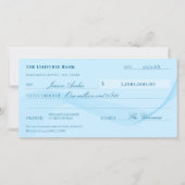 Attraktionsgesetz Eleganter Blauer Karo (Vorderseite)