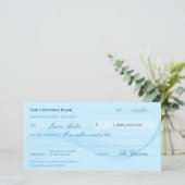 Attraktionsgesetz Eleganter Blauer Karo (Stehend Vorderseite)