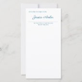 Attraktionsgesetz Eleganter Blauer Karo (Rückseite)