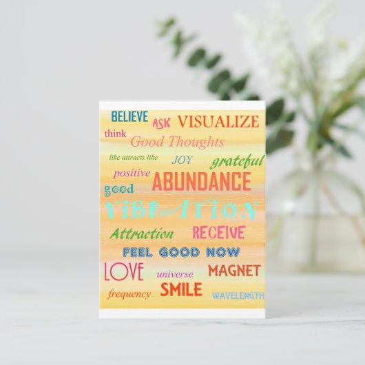 "ATTRAKTIONSRECHT" POSTKARTE (Stehend Vorderseite)