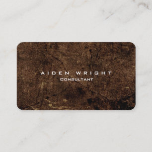 Attraktiv Braun stilvoll Modernes Minimalistisch Visitenkarte