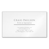 Attraktiv Einfach Beruflich Schlicht Minimalistisc Magnetische Visitenkarte (Vorderseite)