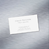 Attraktiv Einfach Beruflich Schlicht Minimalistisc Magnetische Visitenkarte (Beispiel)