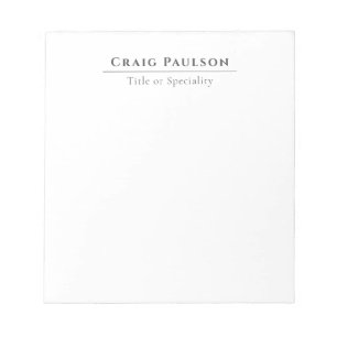 Attraktiv Einfach Beruflich Schlicht Minimalistisc Notizblock