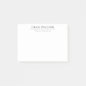 Attraktiv Einfach Beruflich Schlicht Minimalistisc Post-it Klebezettel (Vorderseite)