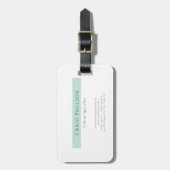 Attraktiv einfach Schlicht Beruflich modern Gepäckanhänger (Vorderseite vertikal)